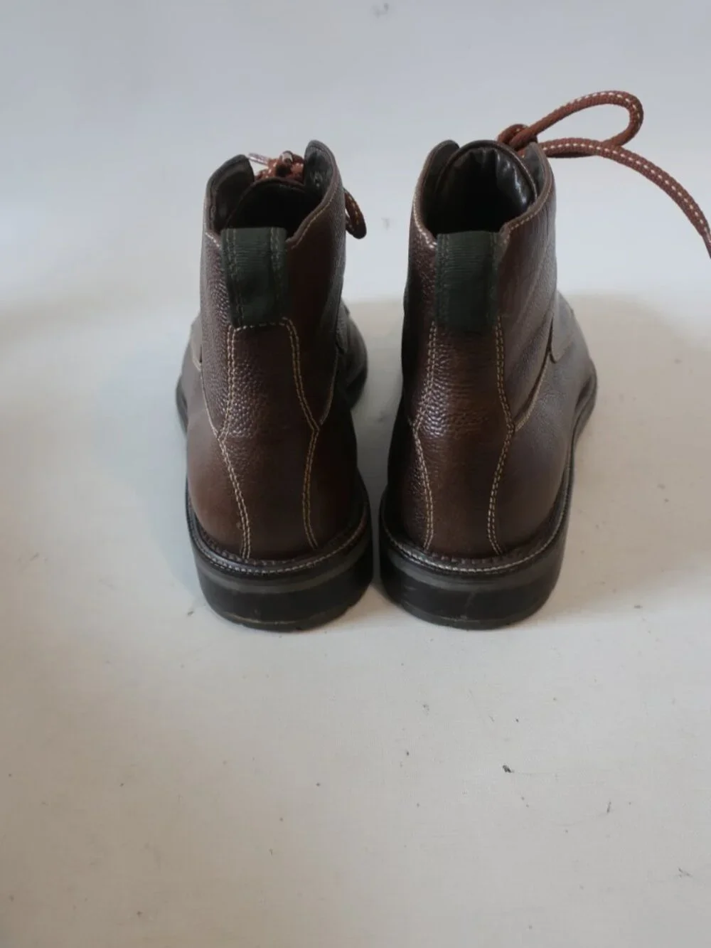 Mens Cole Haan Brown Pebbled Leather Chukka Ankle Boots 9.5